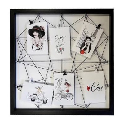 MULTIFRAME DIAGONALE NERO CM.50x50x3