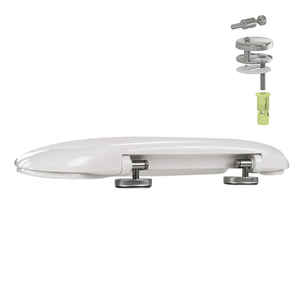 Sedile WC Mambo cern. estraibile inox H050 - immagine 2