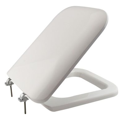 Sedile WC Double adatto a Conca cerniere Inox