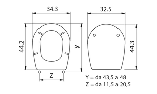 Sedile WC Piemonte polytech Bianco - immagine 3