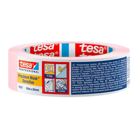 NASTRO ADESIVO DI PRECISIONE PER MASCHERATURA ROSA 50MT X 30MM