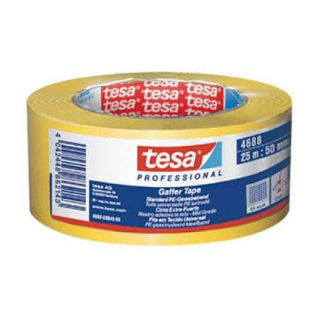 NASTRO TELATO GIALLO 25MT X 50MM