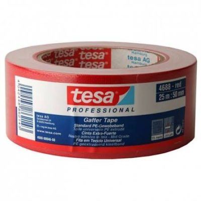 NASTRO TELATO ROSSO 25MT X 50MM