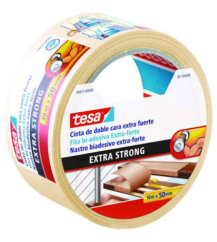 NASTRO BIADESIVO TELATO PER PAVIMENTI EXTRA FORTE 10MT X 50MM