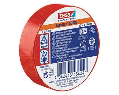 NASTRO ISOLANTE ROSSO 10MT X 15MM