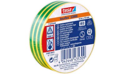 NASTRO ISOLANTE GIALLO/VERDE 10MT X 15MM