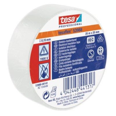 NASTRO ISOLANTE BIANCO 25MT X 25MM