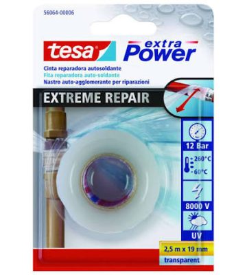 NASTRO RIPARAZIONI EXTREME TRASPARENTE 2,5MT X 19MM