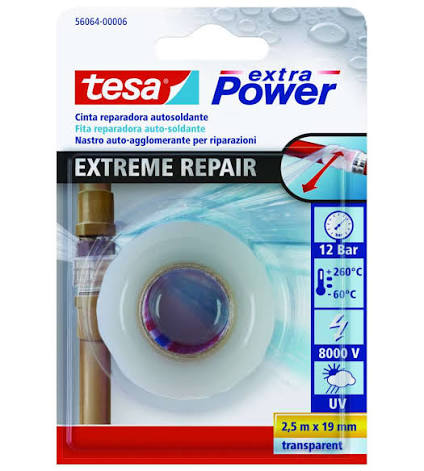 NASTRO RIPARAZIONI EXTREME TRASPARENTE 2,5MT X 19MM