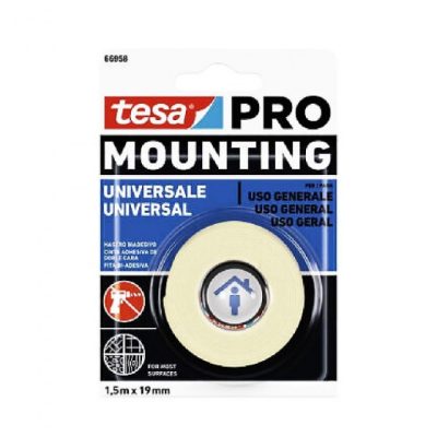 NASTRO ADESIVO UNIVERSALE MOUNTING PRO 1,5MT X 19MM