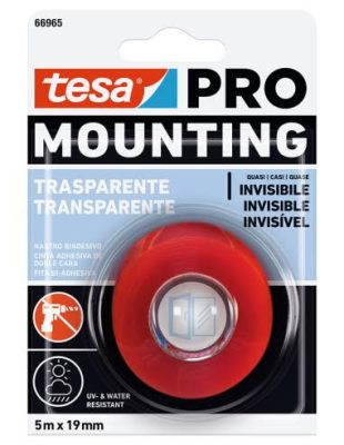 NASTRO BIADESIVO TRASPARENTE MOUNTING PRO 5MT X 19MM