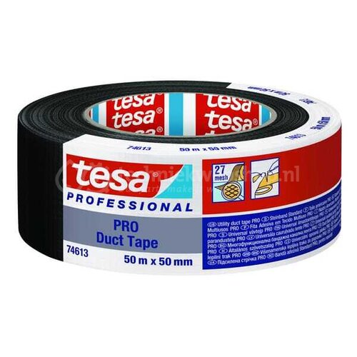 NASTRO AMERICANO TELATO NERO 50MT X 50MM