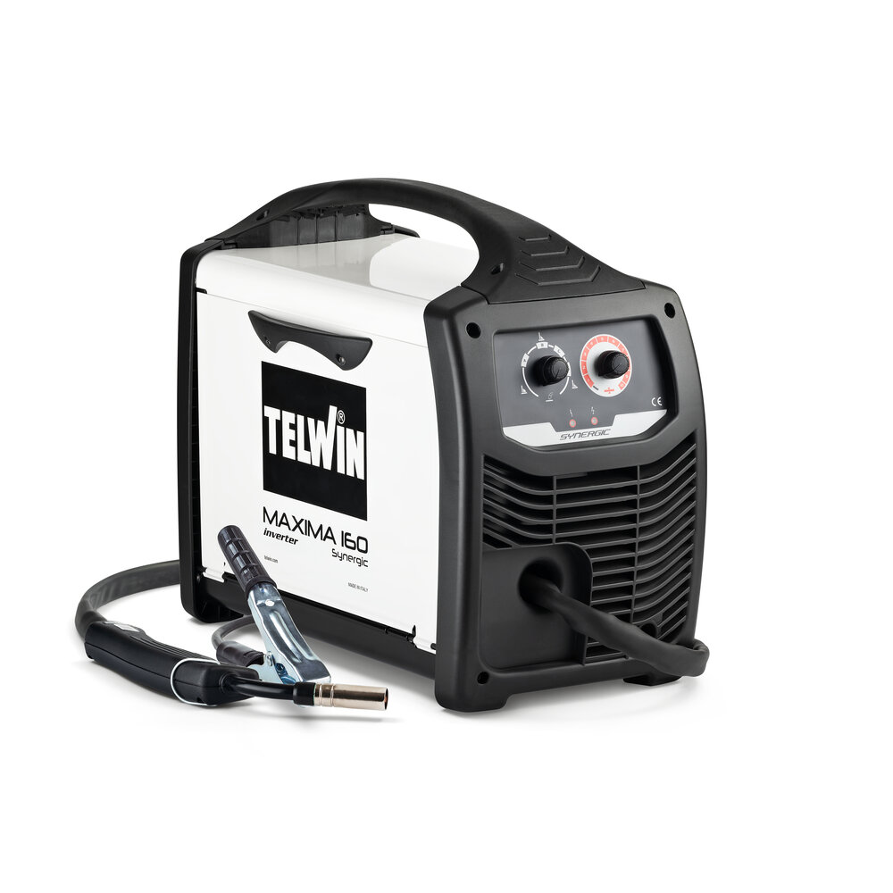 SALDATRICE INVERTER FILO ANIMATO, MIG-MAG/BRAZING 150A FORNITO CON TORCIA MIG-MAG CAVO E PINZA DI MASSIMA, MAXIMA 160 SYNERGIC 230V