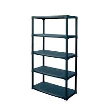 SCAFFALE IN POLIPROPILENE 5 RIPIANI NERO 90X40X176CM