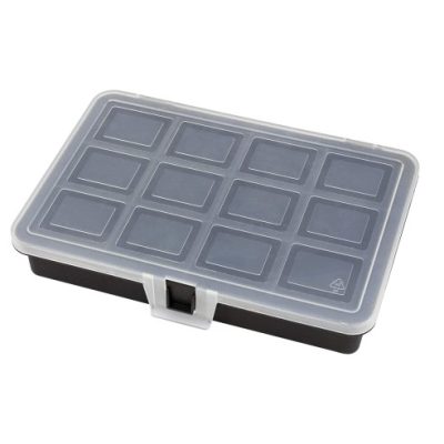PORTAMINUTERIA CON 12 SCOMPARTI 18X12,8X3,2CM