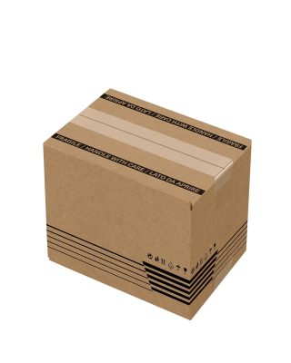 SCATOLA IN CARTONE AMERICANA MONO ONDA 32X23X25/30CM REGOLABILE AVANA SCM3