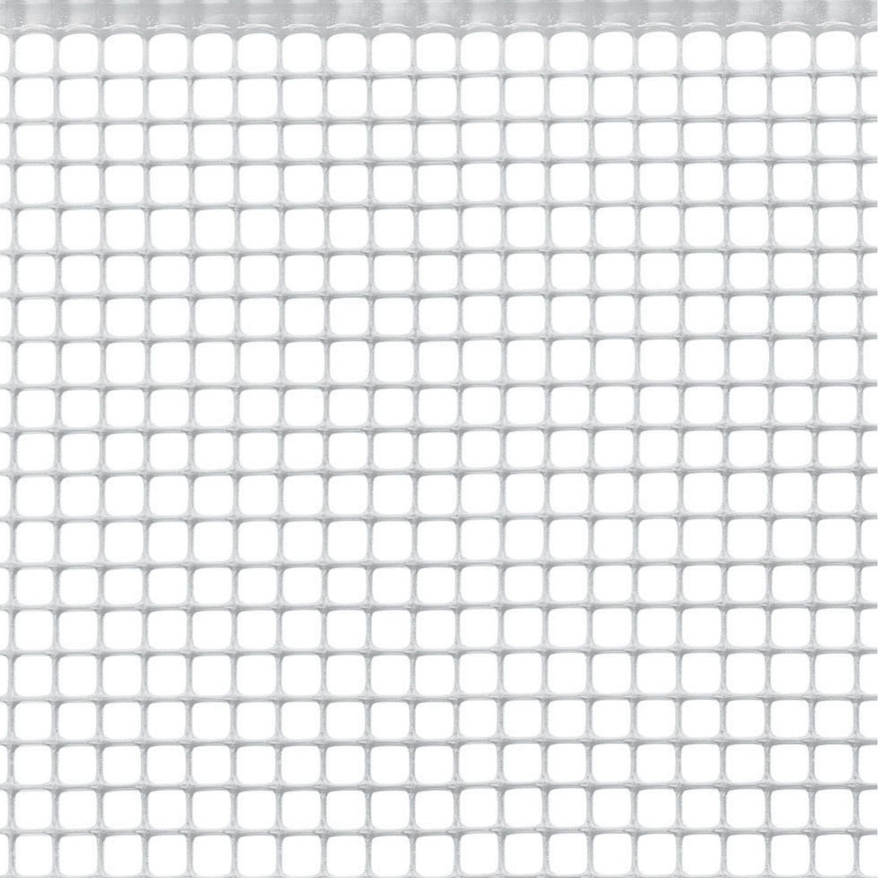 RETE MULTIUSO A MAGLIA QUADRATA 10X10MM, 1X3M BIANCO