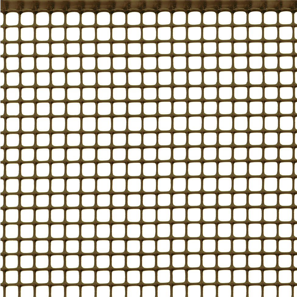 RETE MULTIUSO A MAGLIA QUADRATA 10X10MM, 1X10M MARRONE