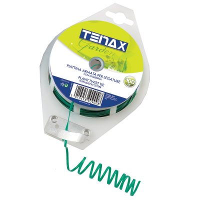 SOTTILE FILO DI ACCIAIO RICOPERTO CON PVC IN DISPENDER CON TAGLIERINA 100M