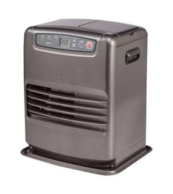 STUFA QLIMA DARK-GREY METALLIC elettronica programmaz.24 hr serbatoio 5 ltbooster, SAVE