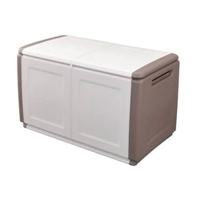 BAULE IN POLIPROPILENE TORTORA/ECRU 96X53X57CM