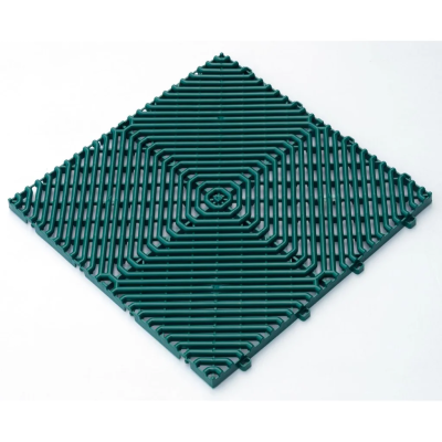 PIASTRELLA IN PLASTICA VERDE ROMBO 39X39X1,7CM
