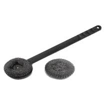 SPAZZOLA CON SPUGNA IN ACCIAIO DA CM. 45