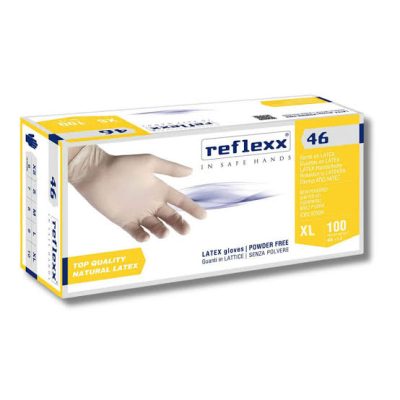 GUANTI IN LATTICE R46 TAGLIA XL 100 PEZZI SENZA POLVERE