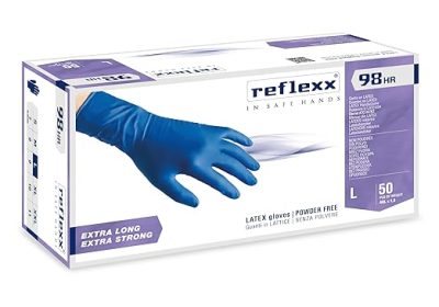 GUANTO LATTICE ALTO SPESSORE R98 TAGLIA L SENZA POLVERE 50 PEZZI