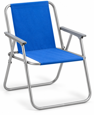 SEDIA RELAX IN ACCIAIO E PVC 600D BLU 76X47X53CM