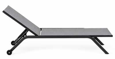 LETTINO CORA GRIGIO GHIACCIO CON RUOTE 185X58X93CM