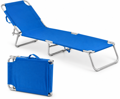 LETTINO PIEGHEVOLE MAIORCA BLU 36X186X59CM