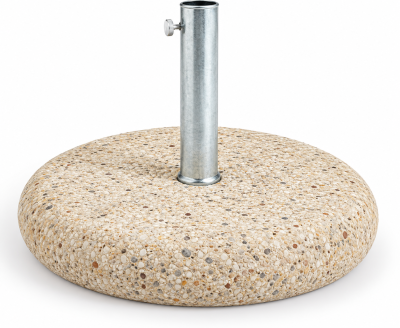 BASE PER OMBRELLONE IN CEMENTO LAVATO 25KG TUBO Ø55CMM