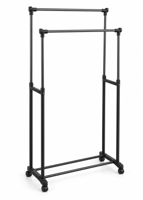 STENDER DOPPIO CON RUOTE 80X43X90CM H160