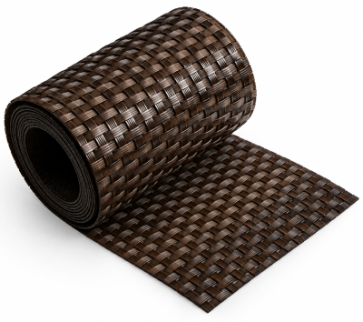 FRANGIVISTA IN RATTAN ARTIFICIALE MARRONE 19X204CM