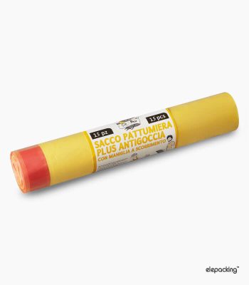 SACCO PATT.CM 70X75 GIALLO ROTOLI DA 15PZ C/MAN